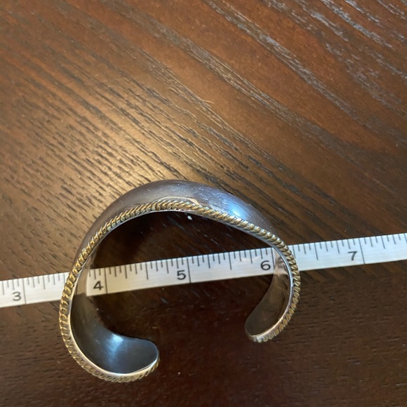 Laton Mexico mixed metals cuff and earrings set - Picture 6 of 6